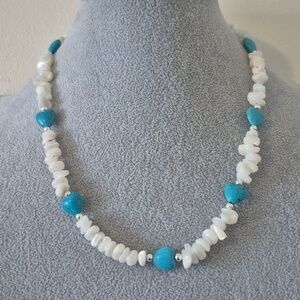 TROCA SHELL CHIPS & TURQOUISE HEARTS 3 PIECES